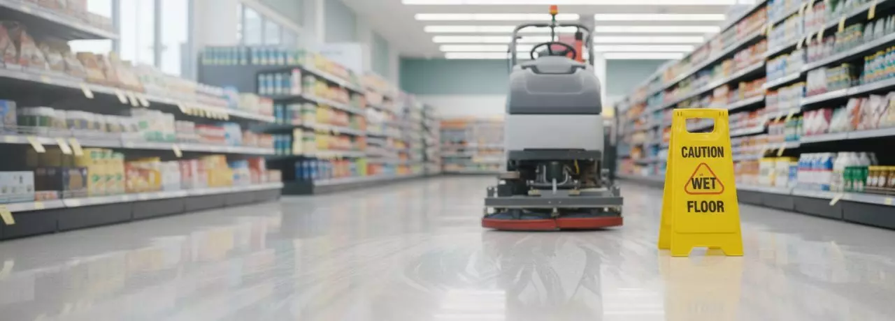 6 tips om uitglijden tijdens natte vloerreiniging op drukke locaties te beperken. Wat uitglijden tijdens natte vloerreiniging betekent