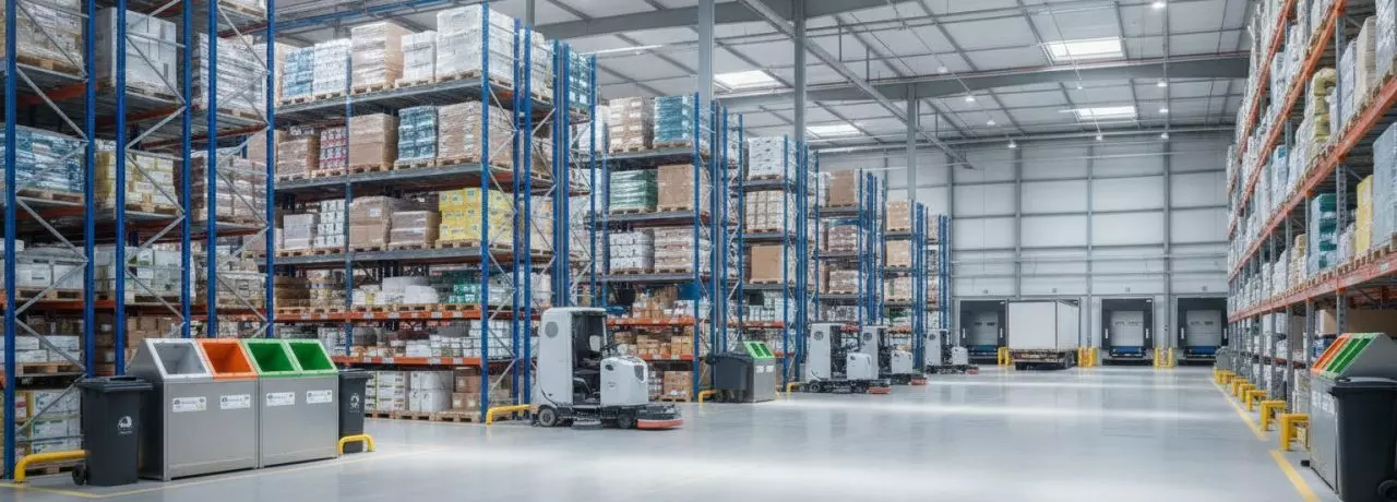 9 tips om een magazijn schoon te houden tijdens doorlopende logistieke activiteiten. Wat een schoon magazijn tijdens logistieke activiteiten betekent