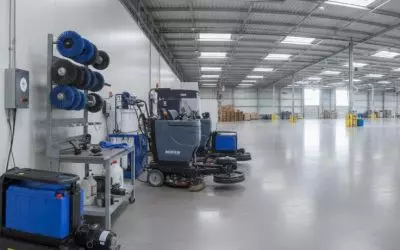 8 tips om energieverbruik van schrobzuigmachines en laders te beperken.