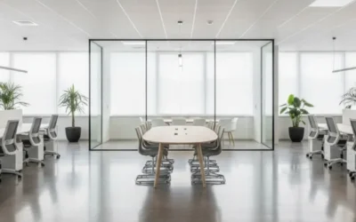 Kantoorinterieur reinigen